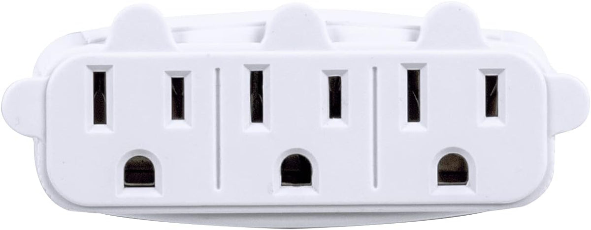 Globe Electric 69702 3-Outlet Multi-Tap Wall Tap, White Finish