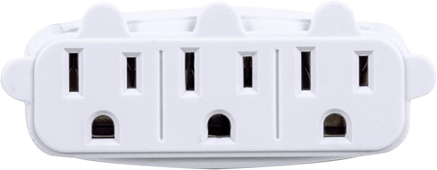 Globe Electric 69702 3-Outlet Multi-Tap Wall Tap, White Finish