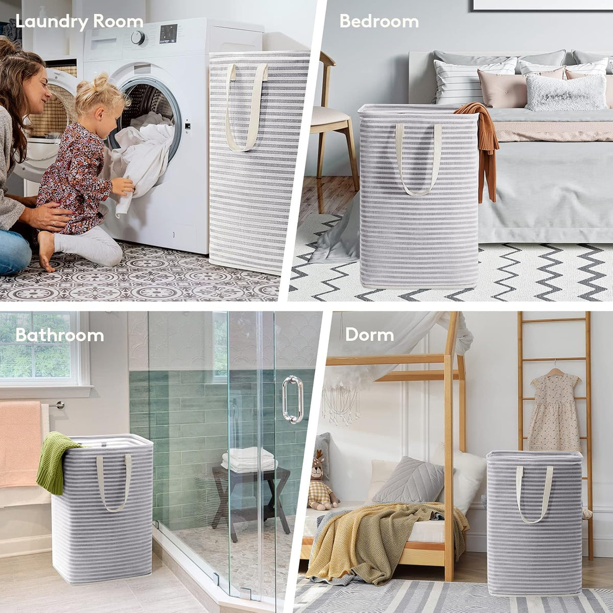 Lifewit 2-Pack 80L Freestanding Laundry Hamper