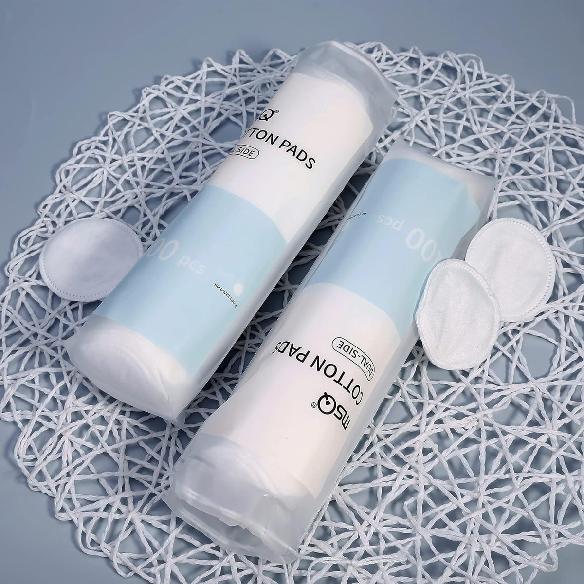 MSQ Cotton Rounds (300 Count), Makeup Remover Pads