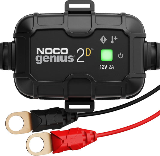 NOCO GENIUS2D: 2A 12V Smart Onboard Battery Charger - Direct-Mount Automatic Maintainer