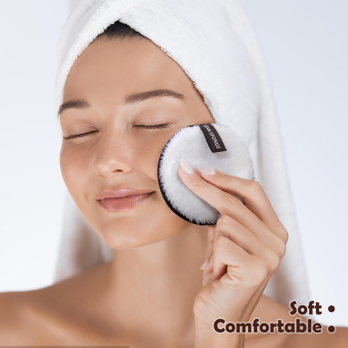 Pads Reusable Double-Sided Facial Cleansing Puffs Round Make Up Remover