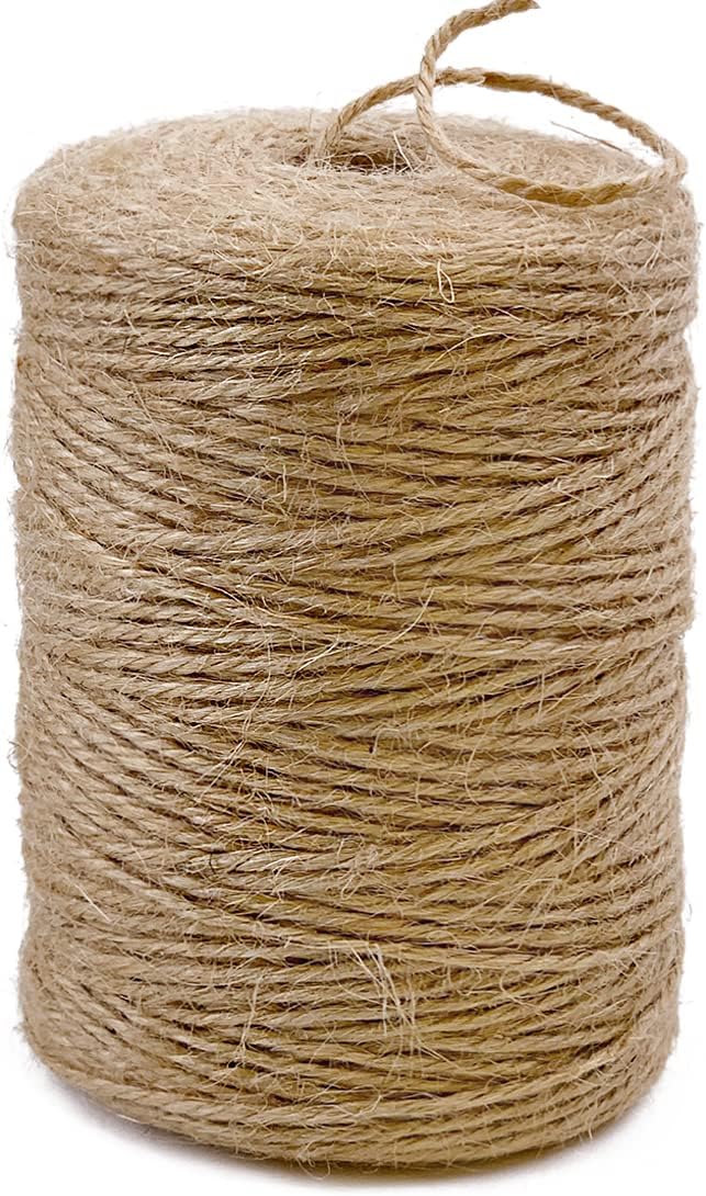 PerkHomy Natural Jute Twine 600 Feet Long