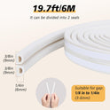 SUNMON Weather Stripping Door Seal Strip D-Type