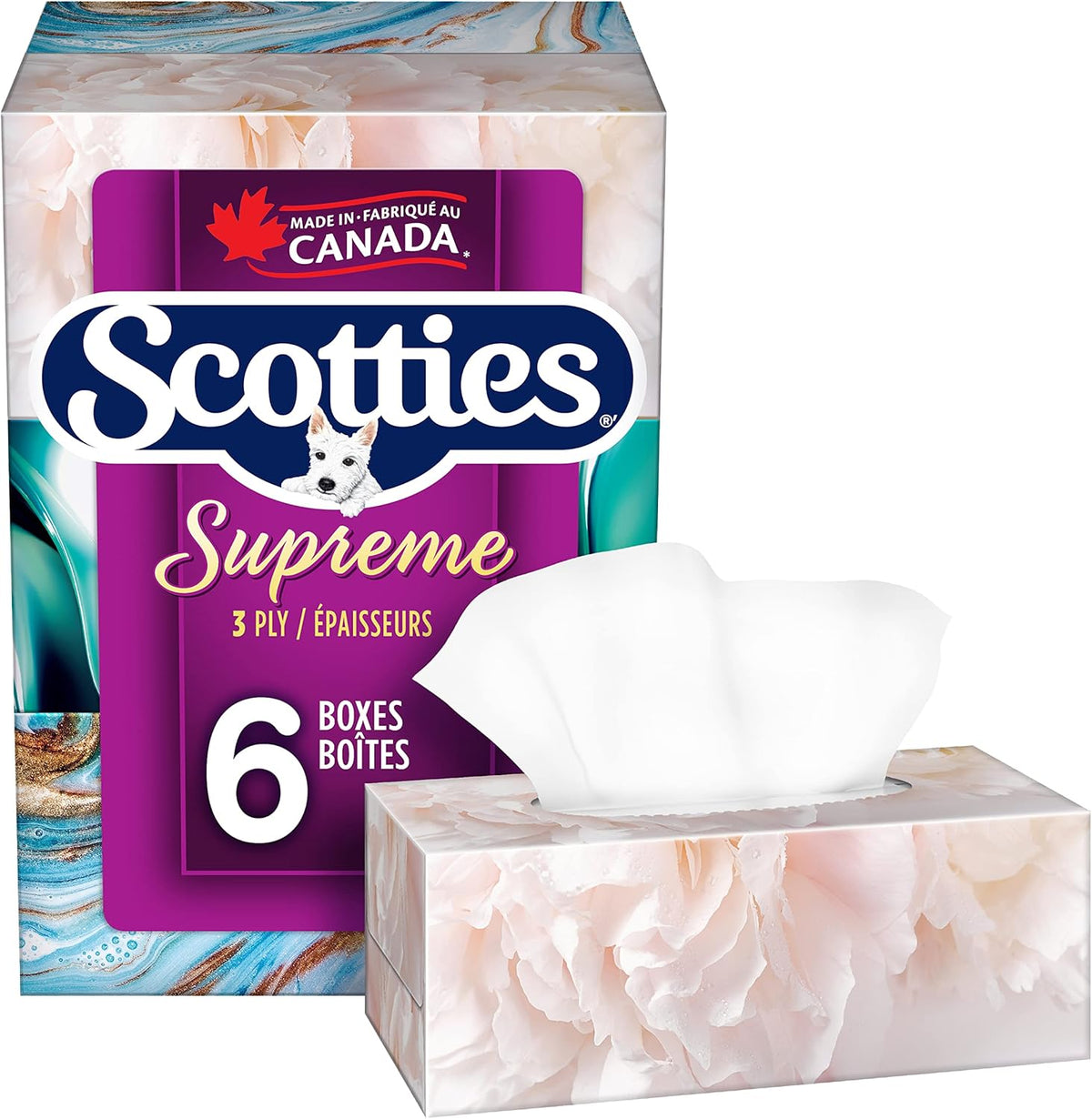 Scotties Supreme 3 Ply Soft & Strong Facial Tissue