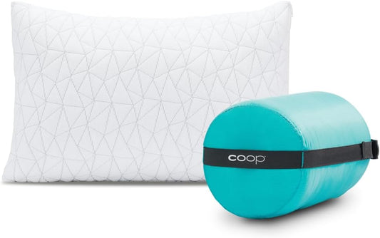 Small Camping Pillow For Sleeping with Compressible Stuff Sack