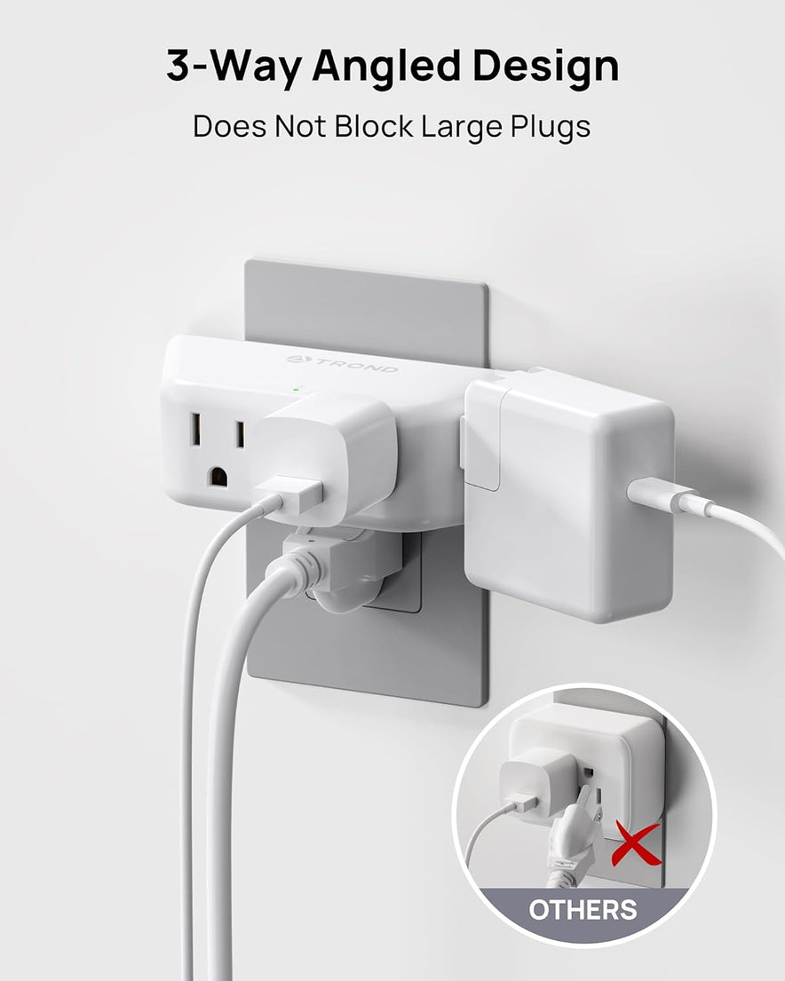 TROND Multi Plug Outlet Extender with Surge Protector
