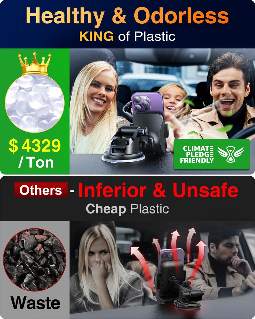 VANMASS [85+LBS Strongest Suction & Military-Grade] 2026 Ultimate Car Phone Holder