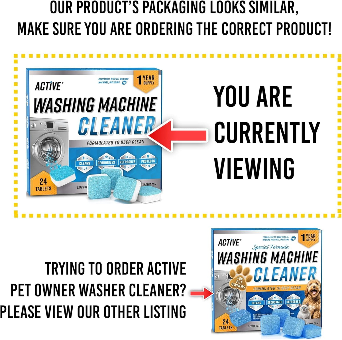 Washing Machine Cleaner Descaler 24 Pack