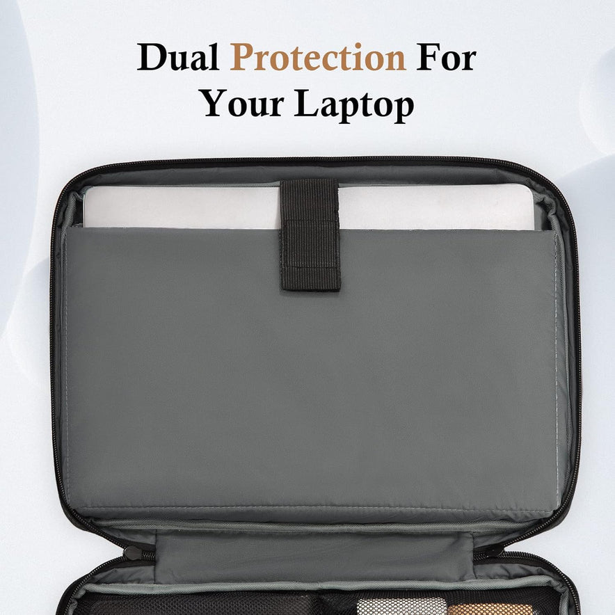 bagasin Laptop Sleeve Case, 15 15.6 16 inch TSA Laptop Sleeve Water Resistant with 4-Layer Protection