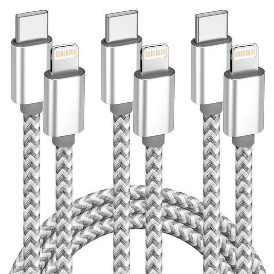 iPhone Charger [Apple MFi Certified] USB C to Lightning Cable 3Pack 6 FT